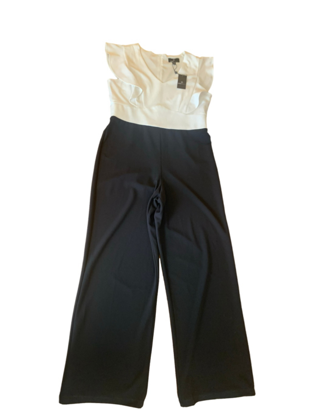 Ronnie Nicole NWT Jumpsuit 12 Black and Ivory